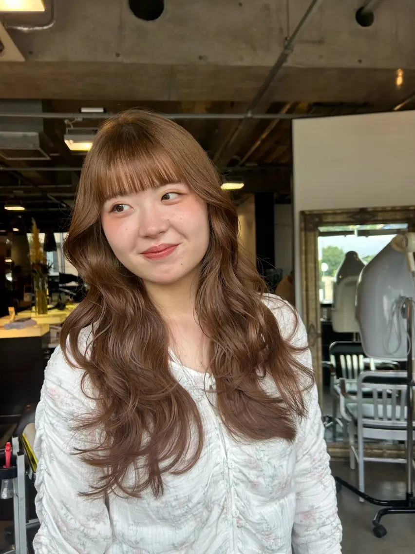 ロング カット ヘアカラー NanaKo 表参道 レイヤー/ハッシュのヘアスタイル