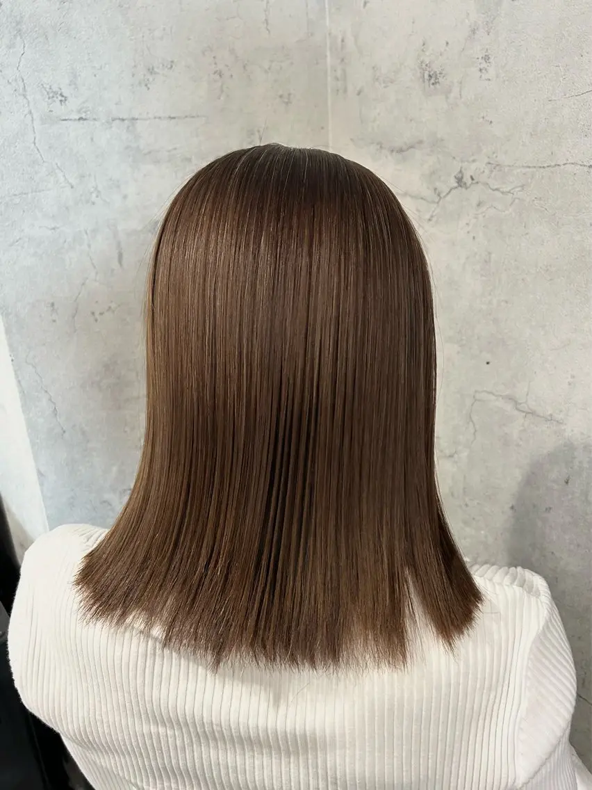 ミディアム 縮毛矯正 カット 縮毛矯正 トリートメント パーソナルカラー 診断🍀マリンのヘアスタイル