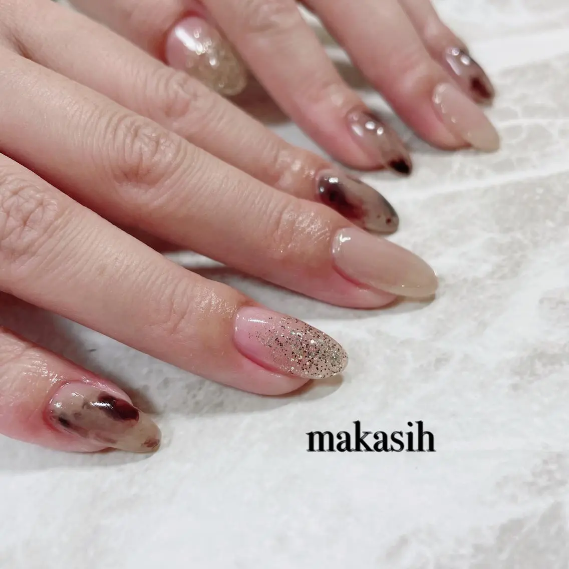 ネイル ニュアンスネイル 冬ネイル 濱田 美菜子のエステ・リラクイメージ