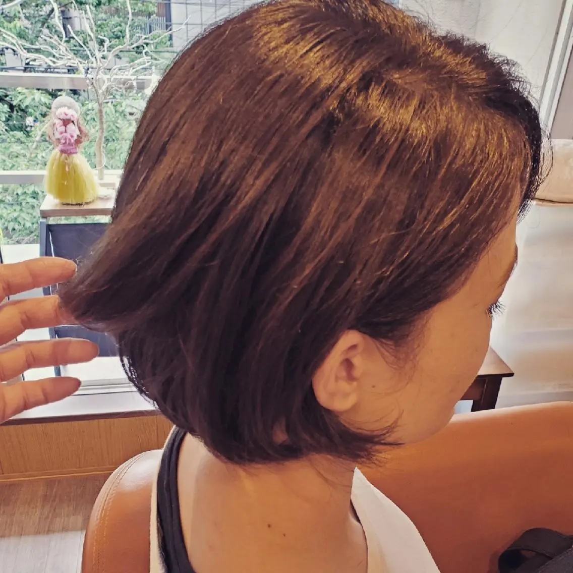 ショート 外国人風カラー トリートメント リラク spa hair ark 富井直美のヘアスタイル