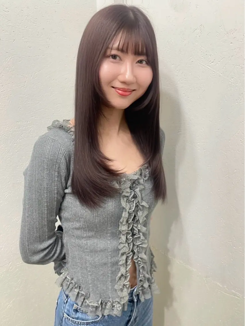 ロング カラー ブリーチ ブリーチなしカラー バイオレットカラー LAGUNA 渋谷/Mioのヘアスタイル