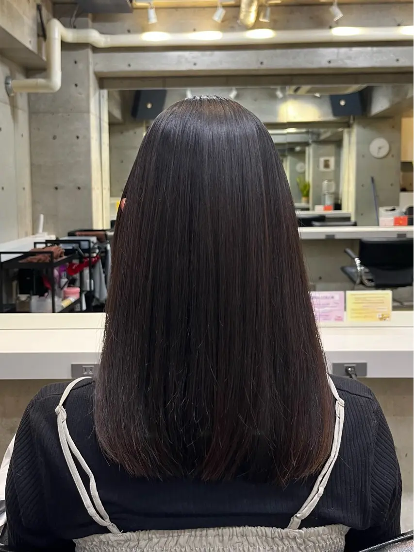 ミディアム トリートメント 宮崎 恵多のヘアスタイル