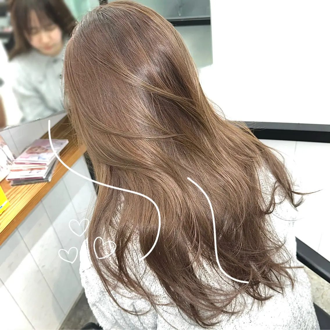 🩵韓国風𝐜𝐮𝐭&艶髪𝐜𝐨𝐥𝐨𝐫【2回目のお客様】の写真
