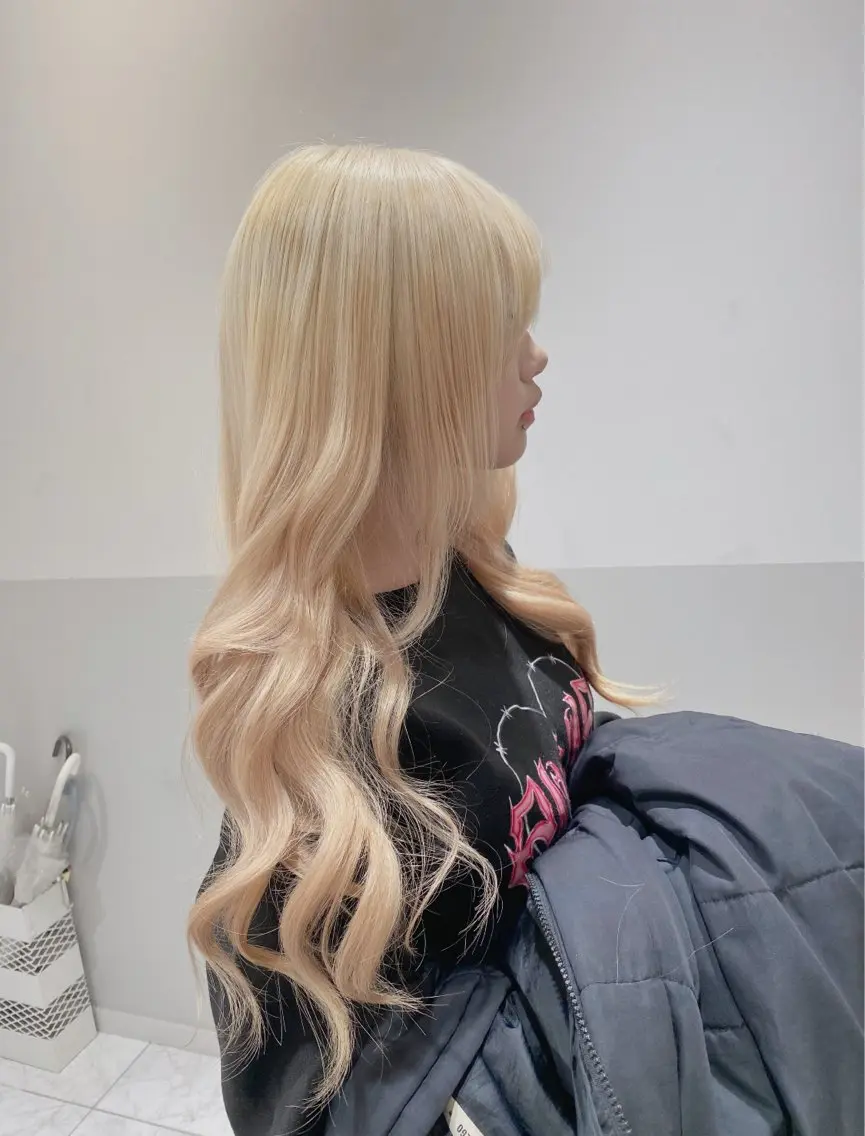 ロング カラー ヘアアレンジ メンズ ヘアカラー トリートメント ブリーチの髪様 MASATOのヘアスタイル