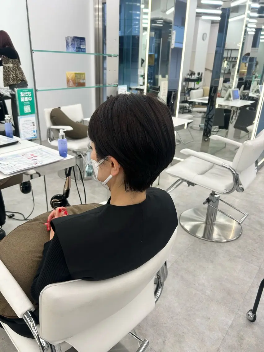 ショート カラー ヘアカラー はるか/透明感カラー /ヘアアレンジ🤍のヘアスタイル