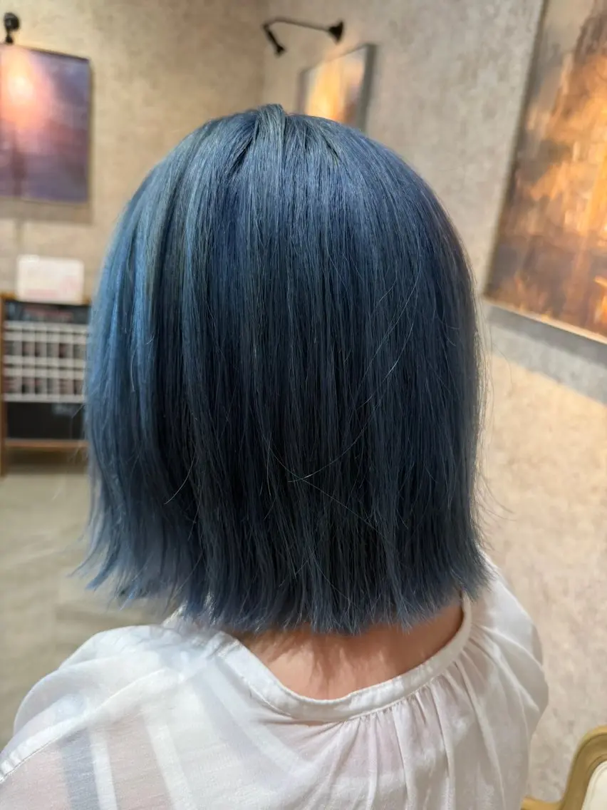 ミディアム カラー ヘアカラー ハイトーンベージュ 新潟/Manamiのヘアスタイル