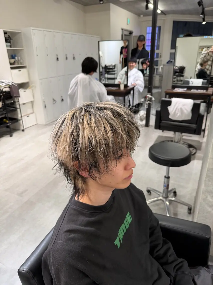 カラー メンズ メンズブリーチ ブリーチ デザインカラー 【メンズ特化】渋谷 GOALD/江頭永太のヘアスタイル