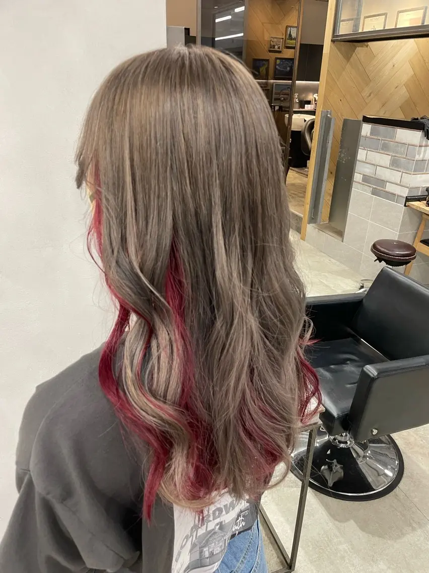 ロング カラー カット ヘアカラー トリートメント 透明感カラー✨艶髪 制作🌱山根あゆみのヘアスタイル