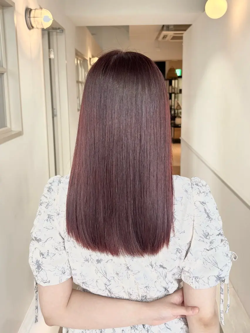 ミディアム ヘアカラー 大塚 美侑のヘアスタイル
