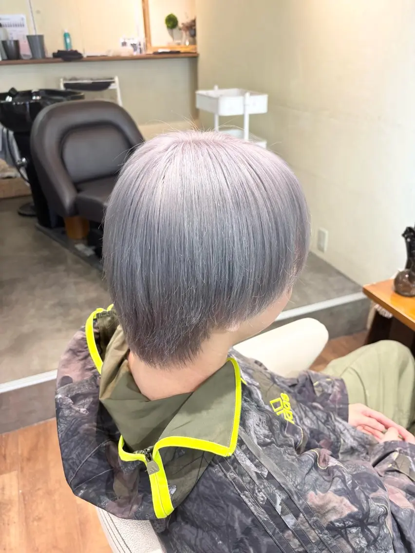 カラー メンズ ヘアカラー トリートメント ヘッドスパ 【ハイトーン特化】 🦋森山陽向/大宮のヘアスタイル