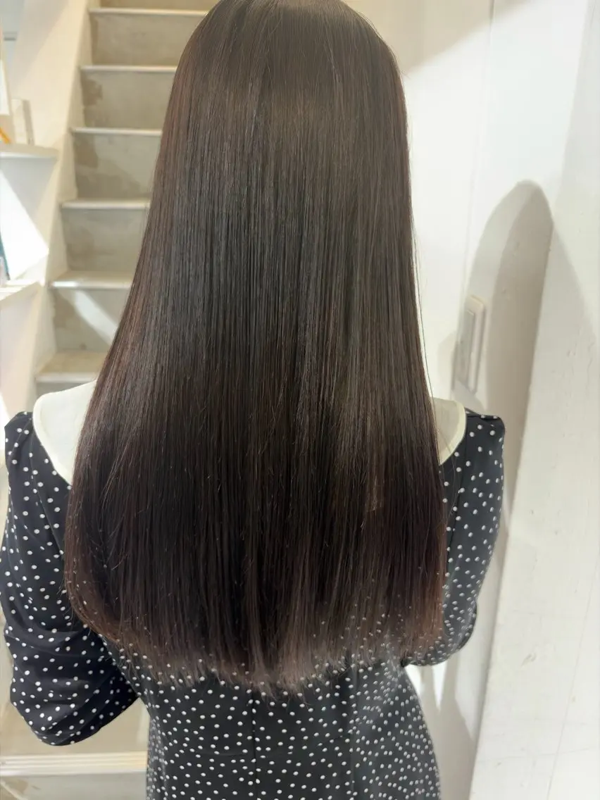 セミロング カラー 金澤 翔太のヘアスタイル