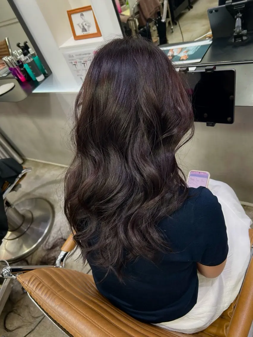 ロング カラー 透明感カラー 🧣艶カラー・ヘア セット Chie🧸のヘアスタイル
