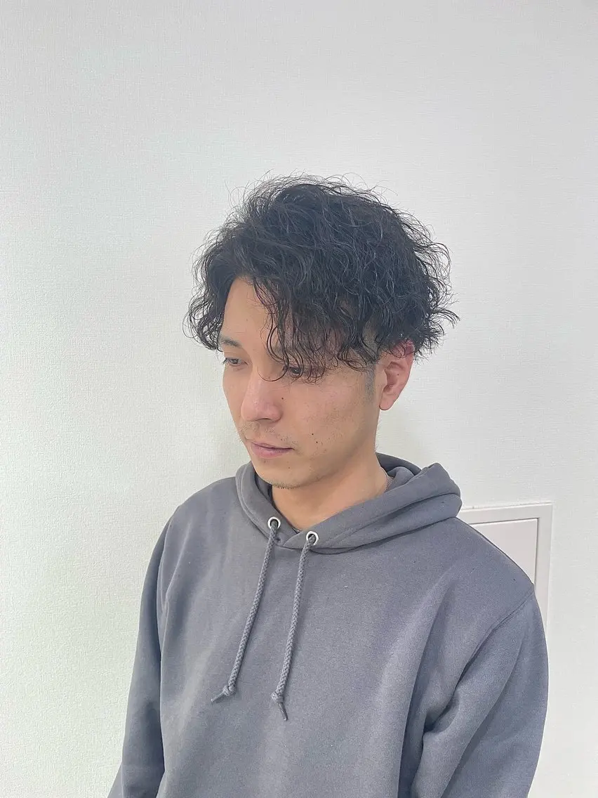 パーマ メンズ エビスザキレン／メン ズ／心斎橋🌳のヘアスタイル