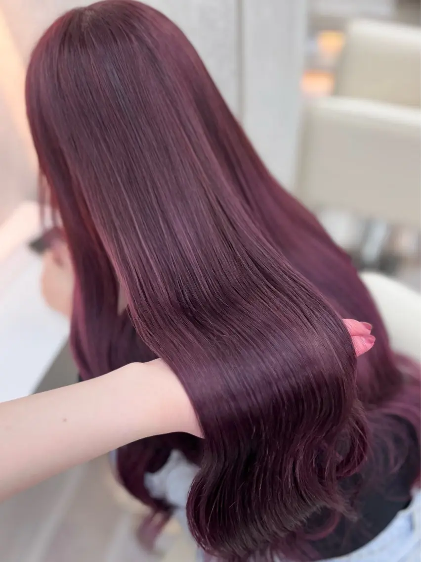 ロング カラー カット ヘアカラー 🫧Ess 🎀chihinaのヘアスタイル
