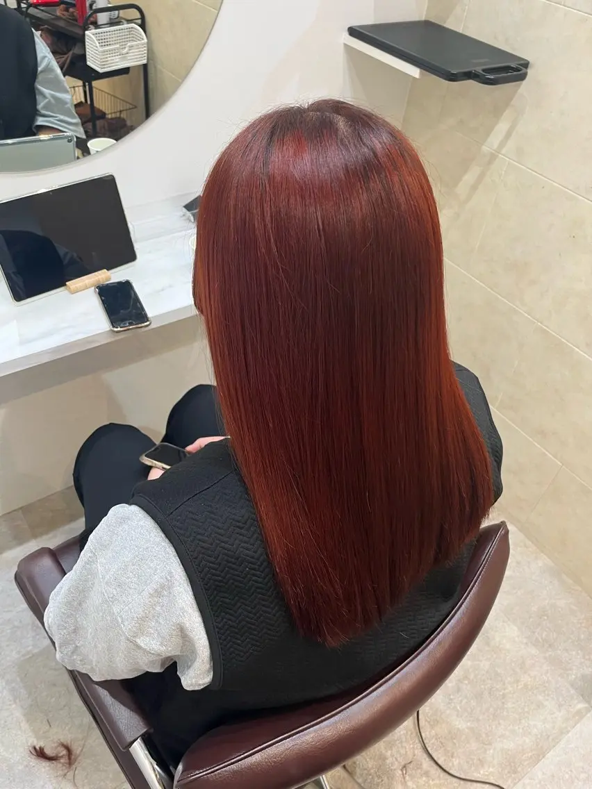 ロング カット ヘアカラー トリートメント 【髪質改善　艶髪】 布川　莉穂のヘアスタイル