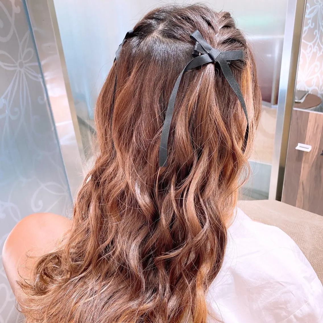 ヘアアレンジ ヘアセット 韓国ヘア/ヨシンモリ /髪質改善/土本遥のヘアスタイル