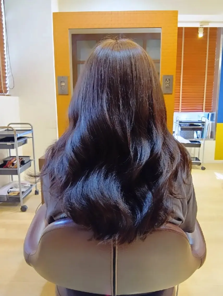 カラー ロング ブリーチ 顔周りカット 髪質改善 似合わせカット 縮毛矯正 カット ヘアカラー トリートメント 小林暢🌟Orque 髪質改善サロン🌙のヘアスタイル