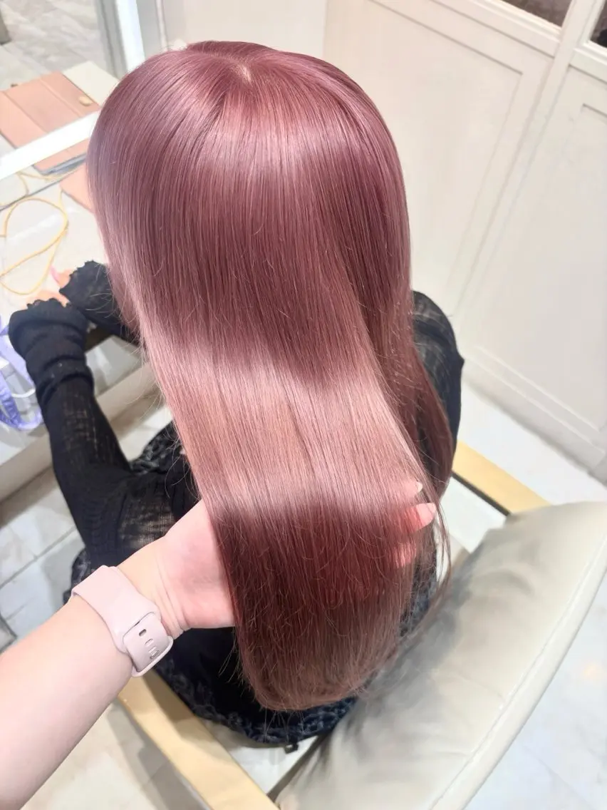 セミロング 桃瀬 綾音 カラー/縮毛募集中♡のヘアスタイル