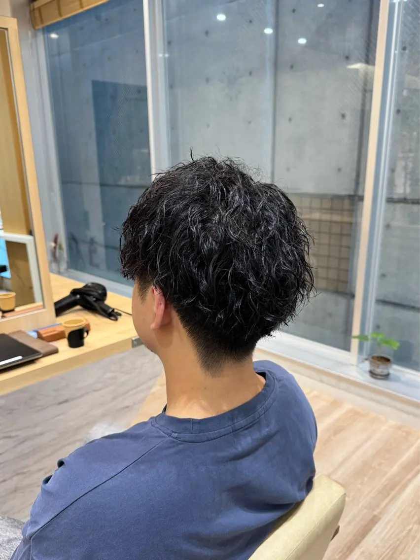【メンズ限定】カット+ツイストスパイラルパーマ+marbb(マイクロバブル)の写真