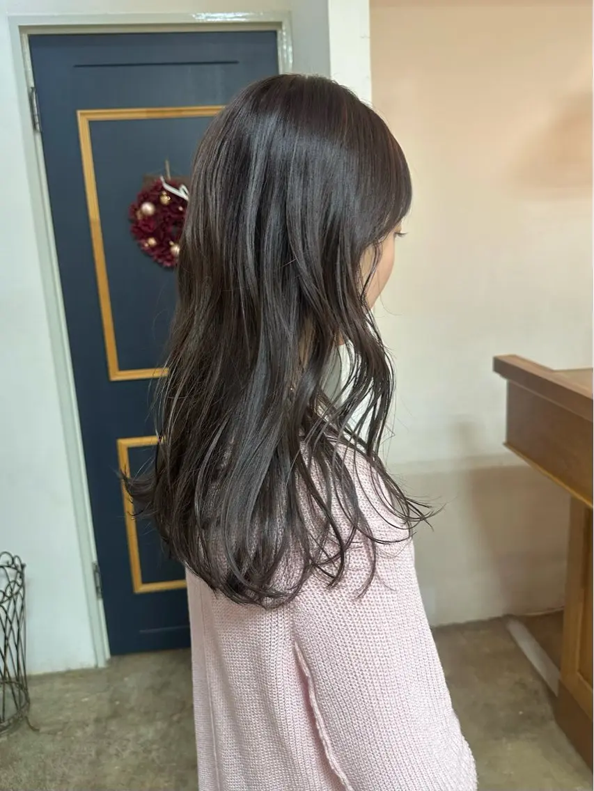 セミロング カット ヘアカラー トリートメント NAGISA髪質改善 &透明感カラー🪞のヘアスタイル
