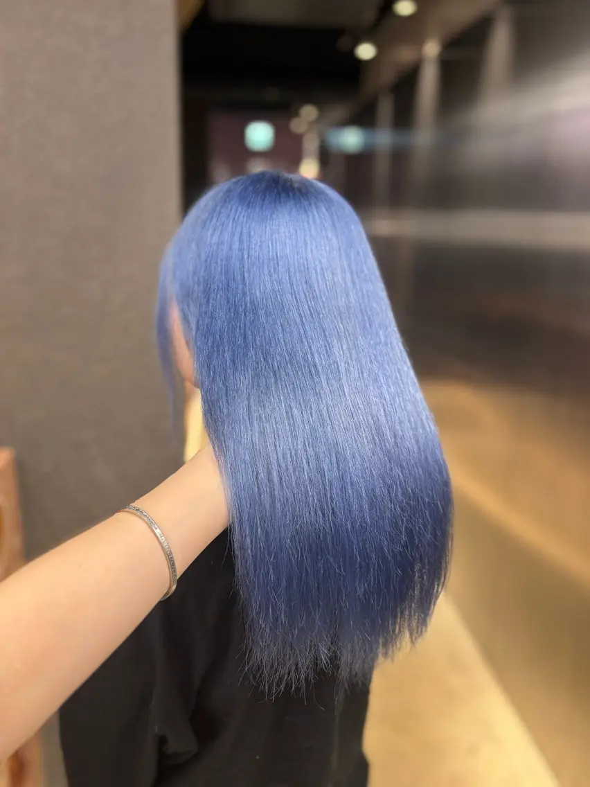 カラー ブリーチ ダブルカラー ヘアカラー PELEsakae さえのヘアスタイル
