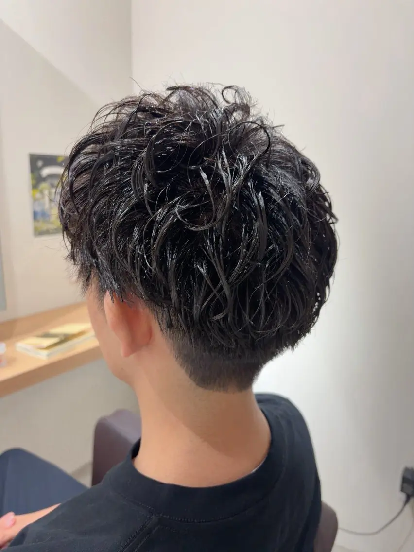 メンズ カット パーマ メンズカット attraitななかのヘアスタイル