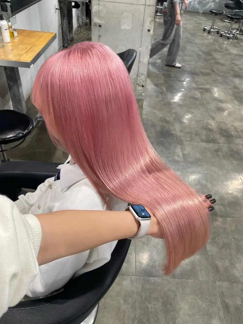ロング カラー ヘアカラー ハイトーン 横浜💞ミオのヘアスタイル