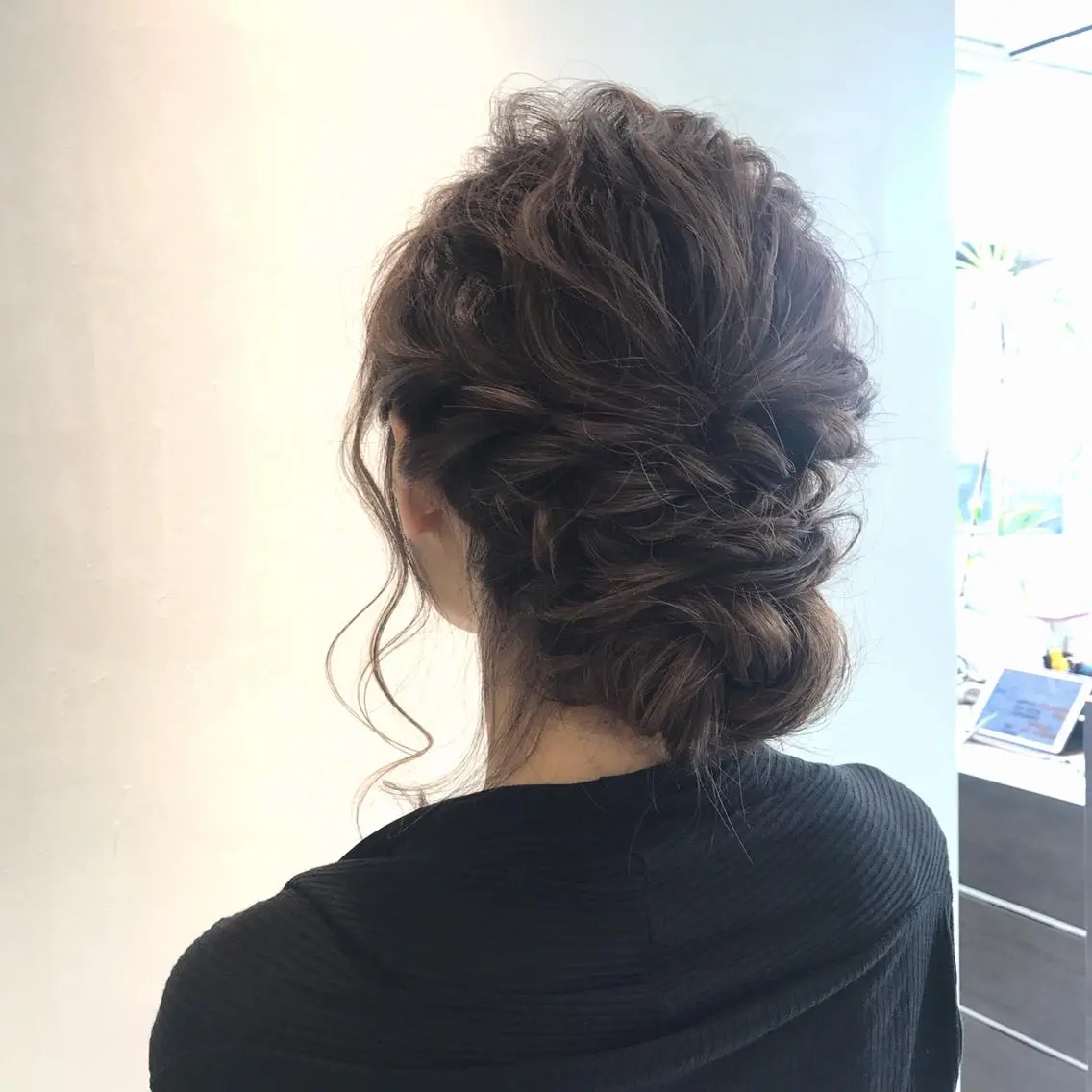 セミロング ヘアアレンジ 青木 香怜のマツエク・マツパデザイン