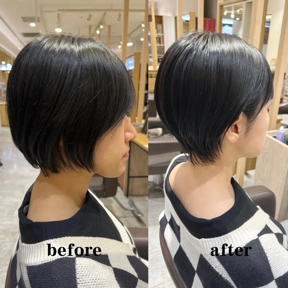 ショート 似合わせカット レイヤー/似合わせ カット横川夕華🫧のヘアスタイル
