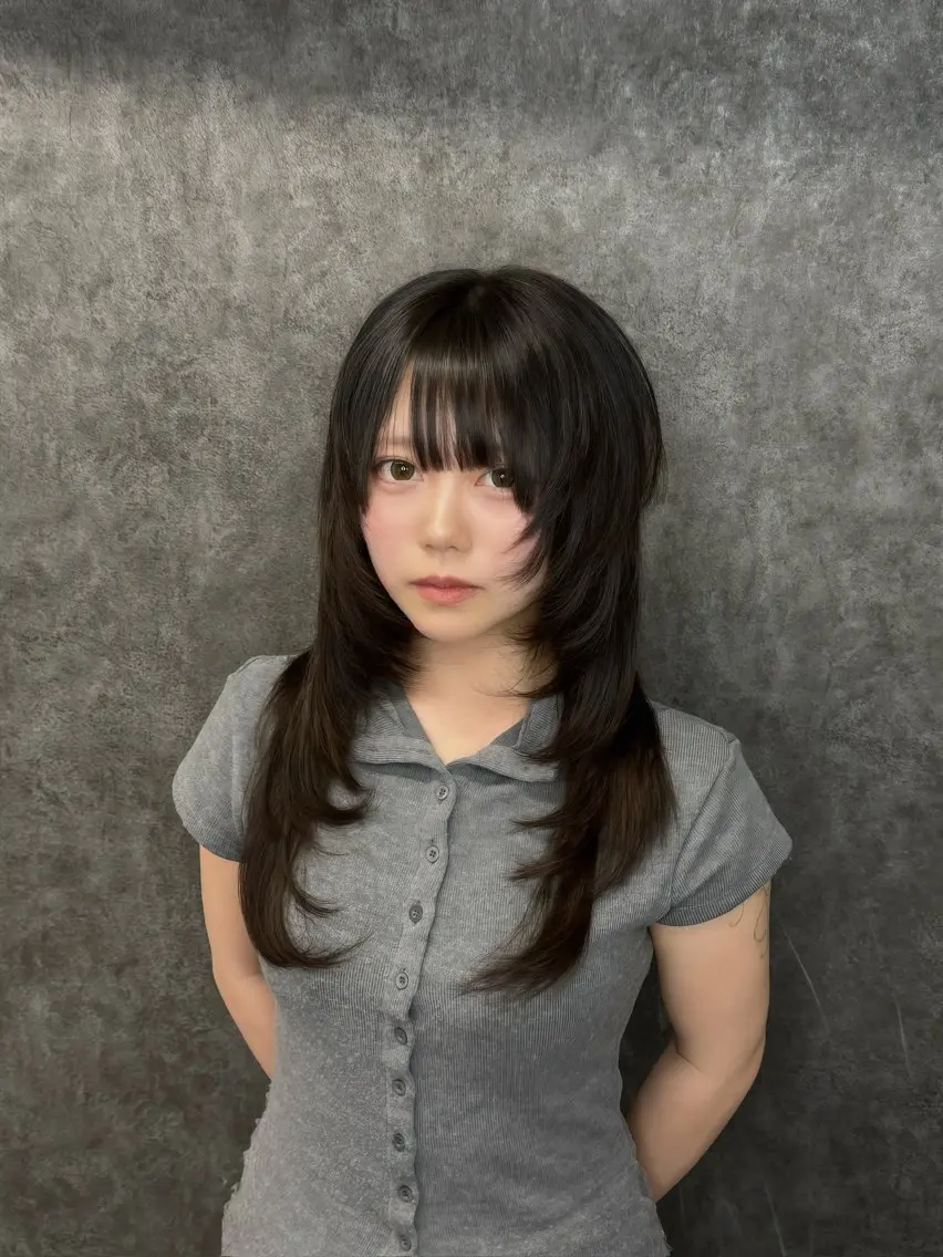 ロング カット エクステ manabu/ダブル カラー/プルエクステのヘアスタイル