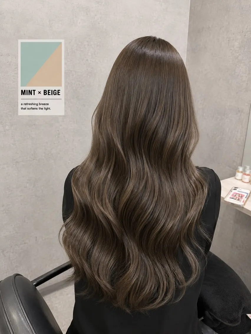 ロング カラー カット ヘアカラー トリートメント _WHITE芝本 賢吾【天王寺店】のヘアスタイル