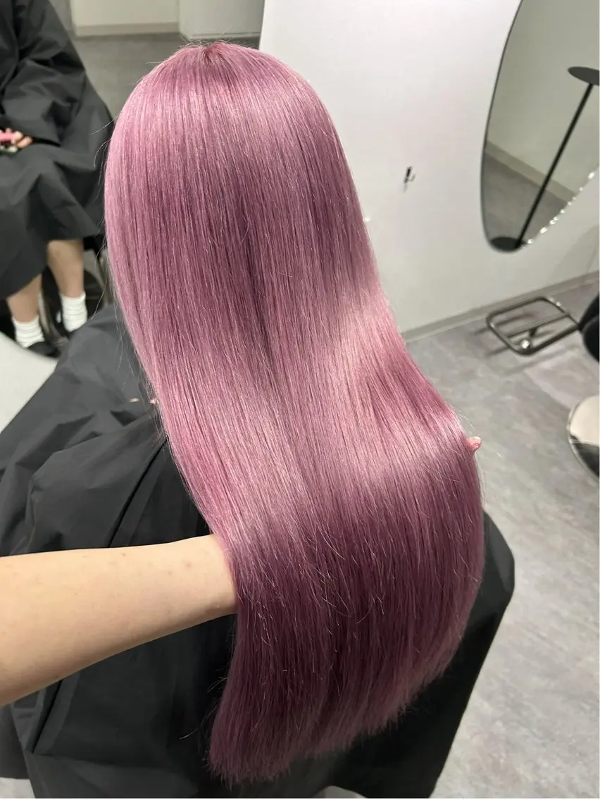 ロング 【ピンク/ラベンダー 】mao🐩💜のヘアスタイル