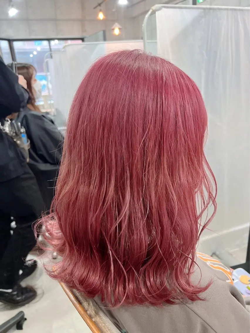 セミロング カラー ブリーチ ケアブリーチ ダブルカラー インナーカラー ボブ ヘアカラー トリートメント ヘアセット 艶髪ケア特化✨ トワのヘアスタイル