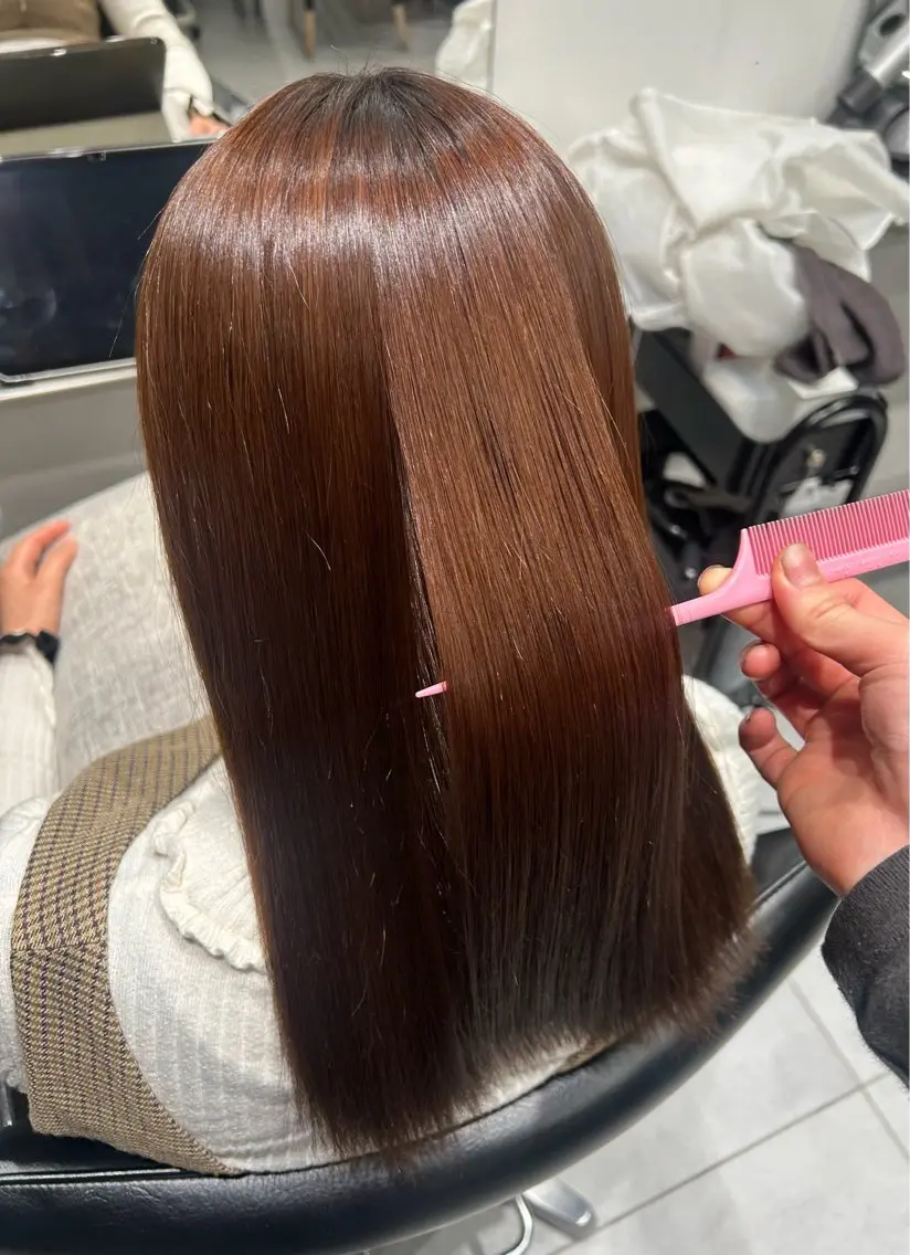 ロング 縮毛矯正 nana ♡のヘアスタイル