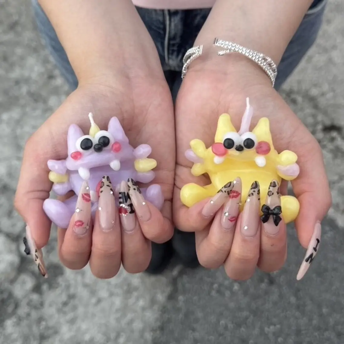 ロング ハンドネイル Nail&eyeBe lire新宿YANOのマツエク・マツパデザイン