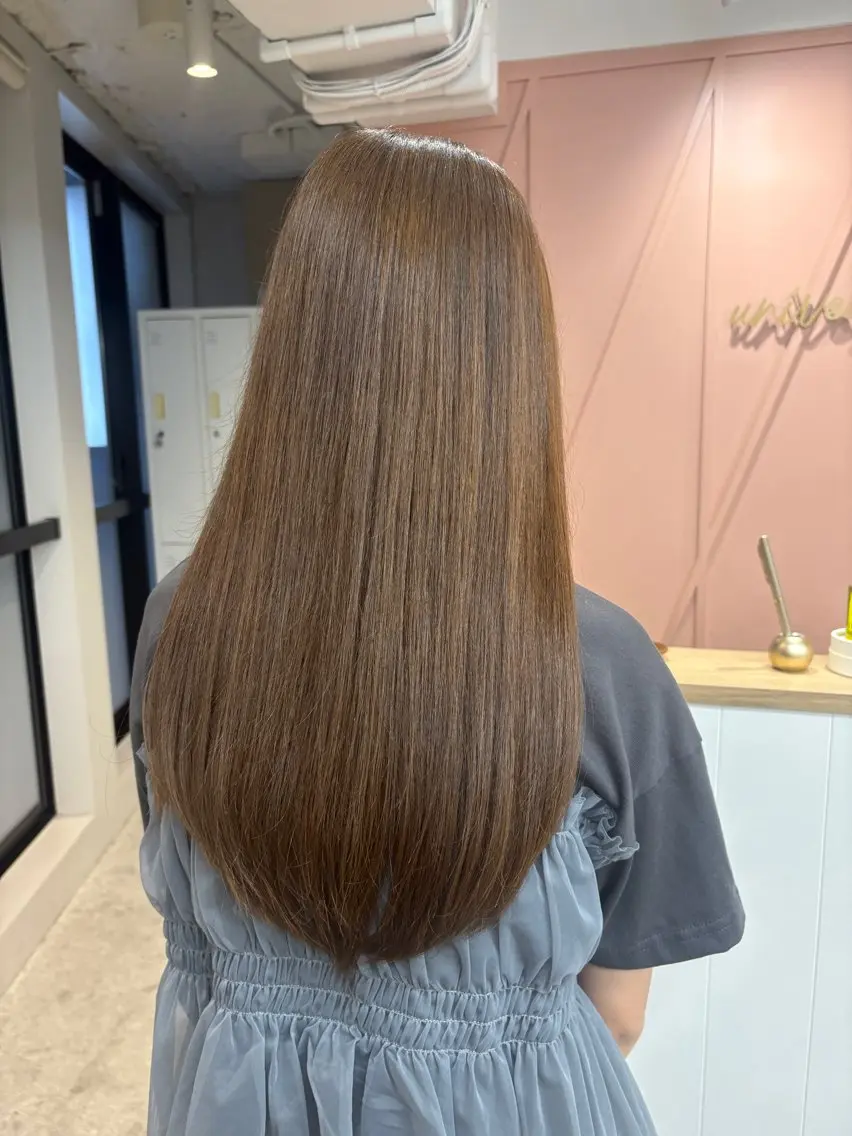 カラー ベージュカラー ミルクティーベージュ a. ririのヘアスタイル