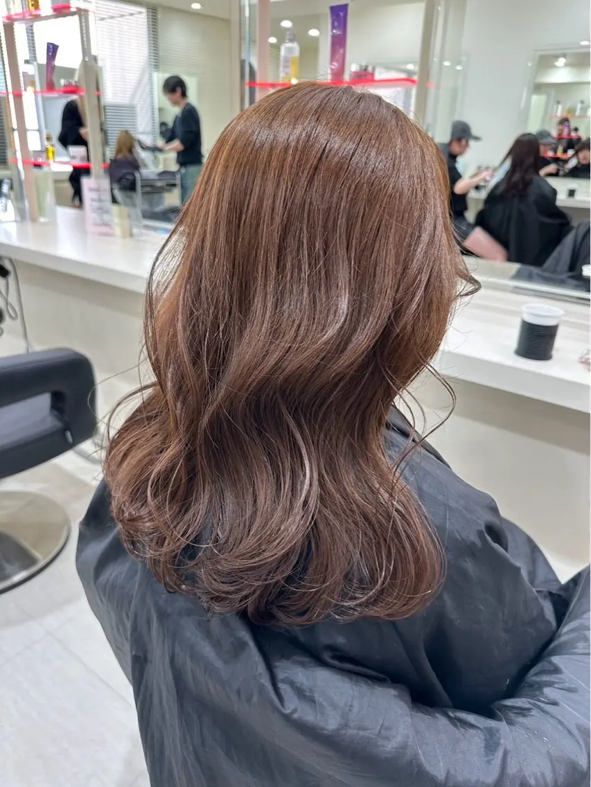 セミロング カラー ヘアアレンジ 🎀 yuuka🎀のヘアスタイル