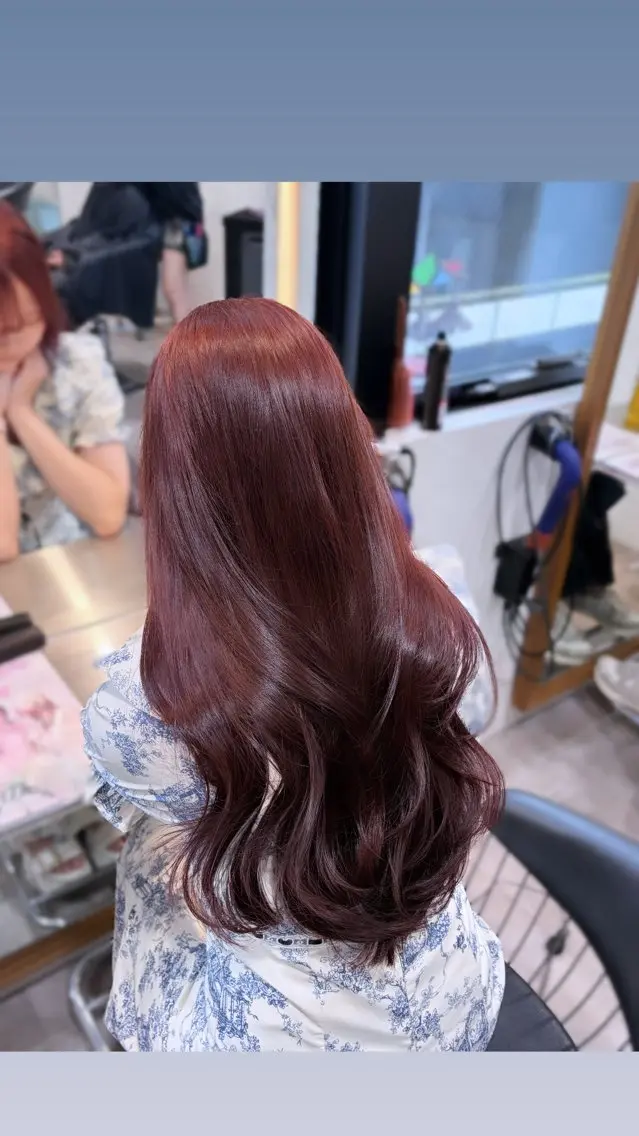 ロング カラー ブラウンカラー ピンクカラー ピンクブラウン ヘアカラー hina /透明感艶カラー✨️のヘアスタイル
