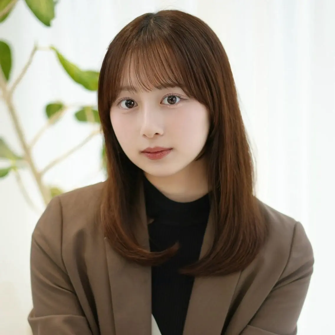 ロング カラー カット ヘアカラー トリートメント 大人可愛い顔周り・ 縮毛矯正/ショウのヘアスタイル