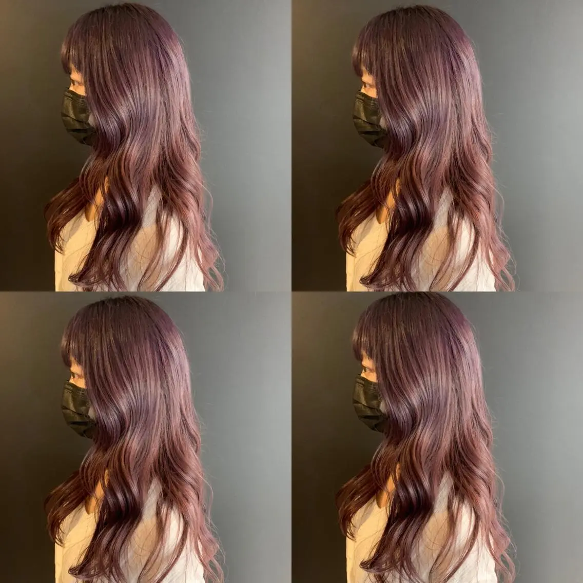 セミロング カラー ラベンダーカラー カット ヘアカラー トリートメント ✨レイヤー/髪質改善 /縮毛矯正✨ナカムラのヘアスタイル