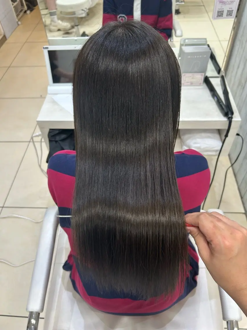 ロング カット ヘアカラー トリートメント 【髪質改善カラー】 瀧田嵐士🇰🇷のヘアスタイル