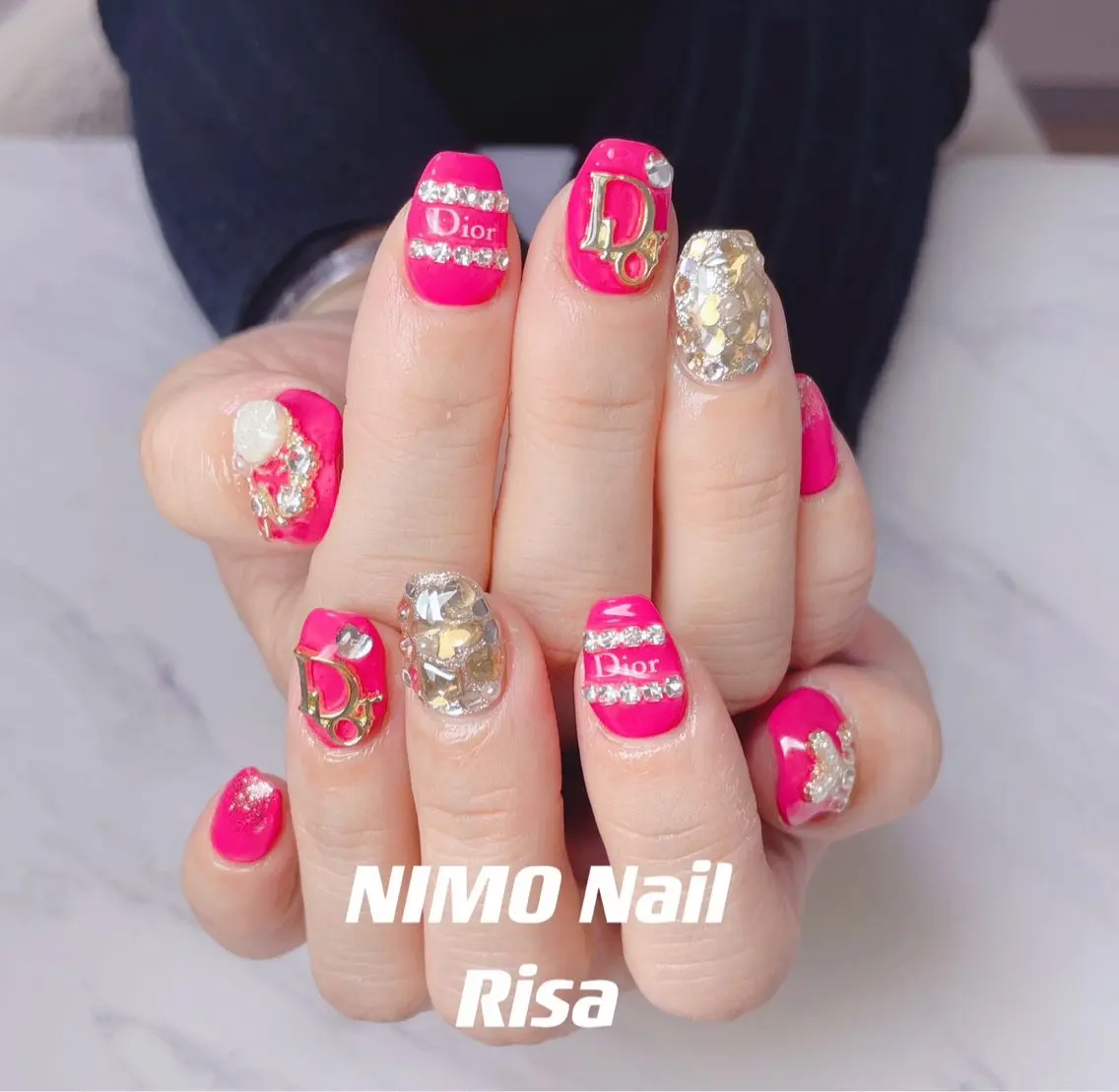 ネイル ゴージャス ハンドネイル RI SA☀️ リサのネイルデザイン