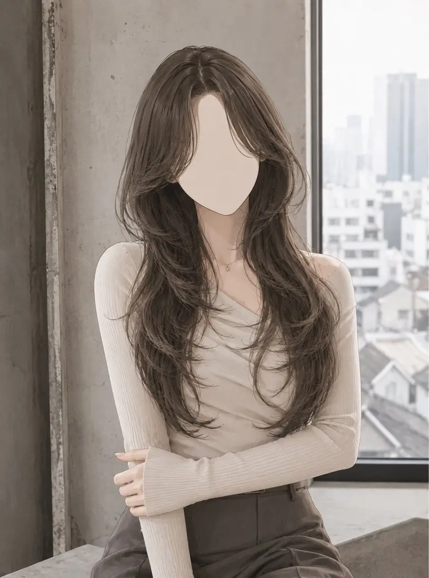 ロング カット megu 髪質改善TaLeのヘアスタイル