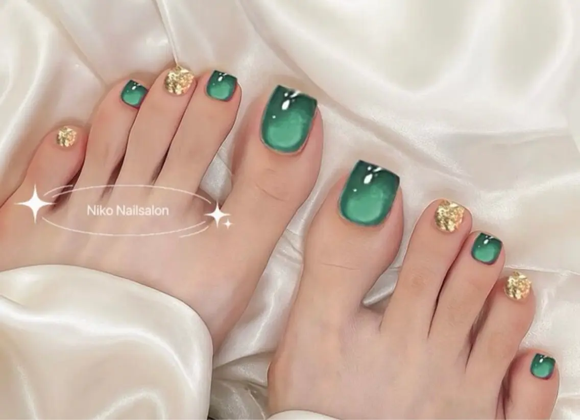ネイル チークネイル 長さ出し フットネイル フレンチネイル ジェルネイル フットネイル NIKO NAIL 柏のネイルデザイン