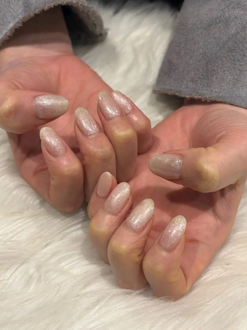 ネイル ラメ(グリッター) ハンドネイル Nobody_ AikAのネイルデザイン