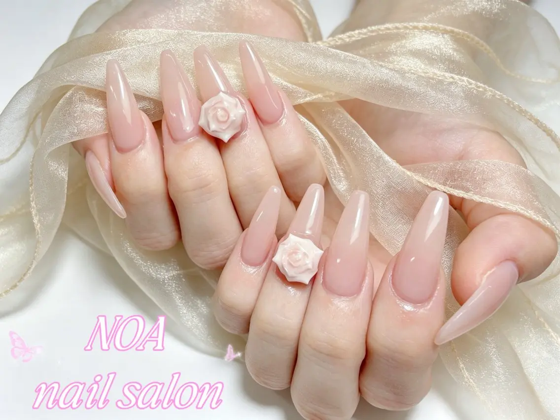 ロング ハンドネイル Noa Nail みつきのネイルデザイン