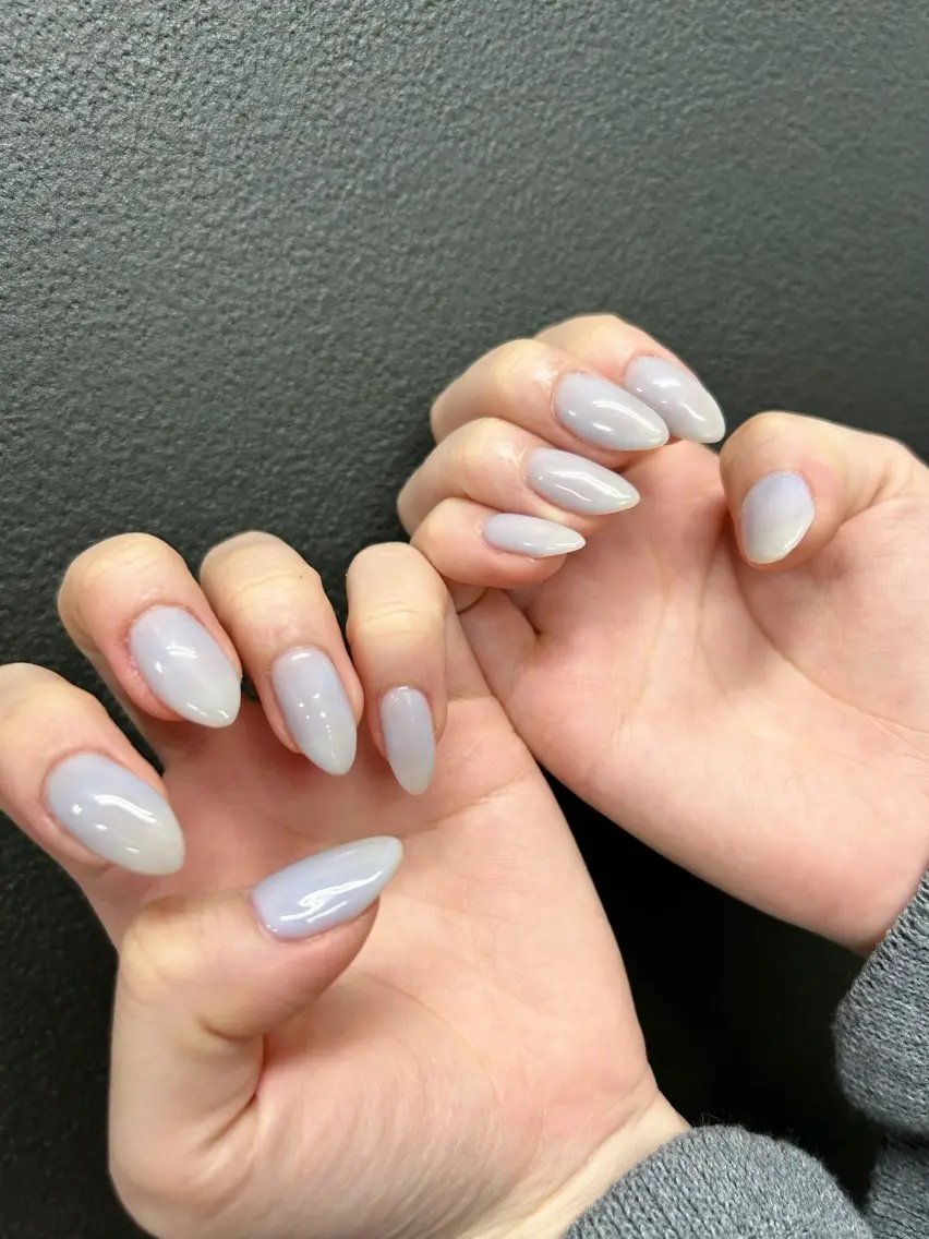 ネイル 韓国ネイル 持ち込み ニュアンスネイル ネイルチップ 冬ネイル LISA ANA.CHUOのネイルデザイン
