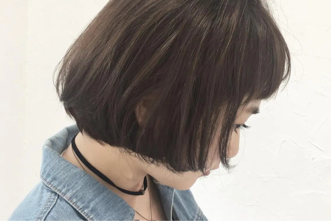 ショート ヘアアレンジ ボブ 脱!黒髪 ダブルカラー【上野】のヘアスタイル