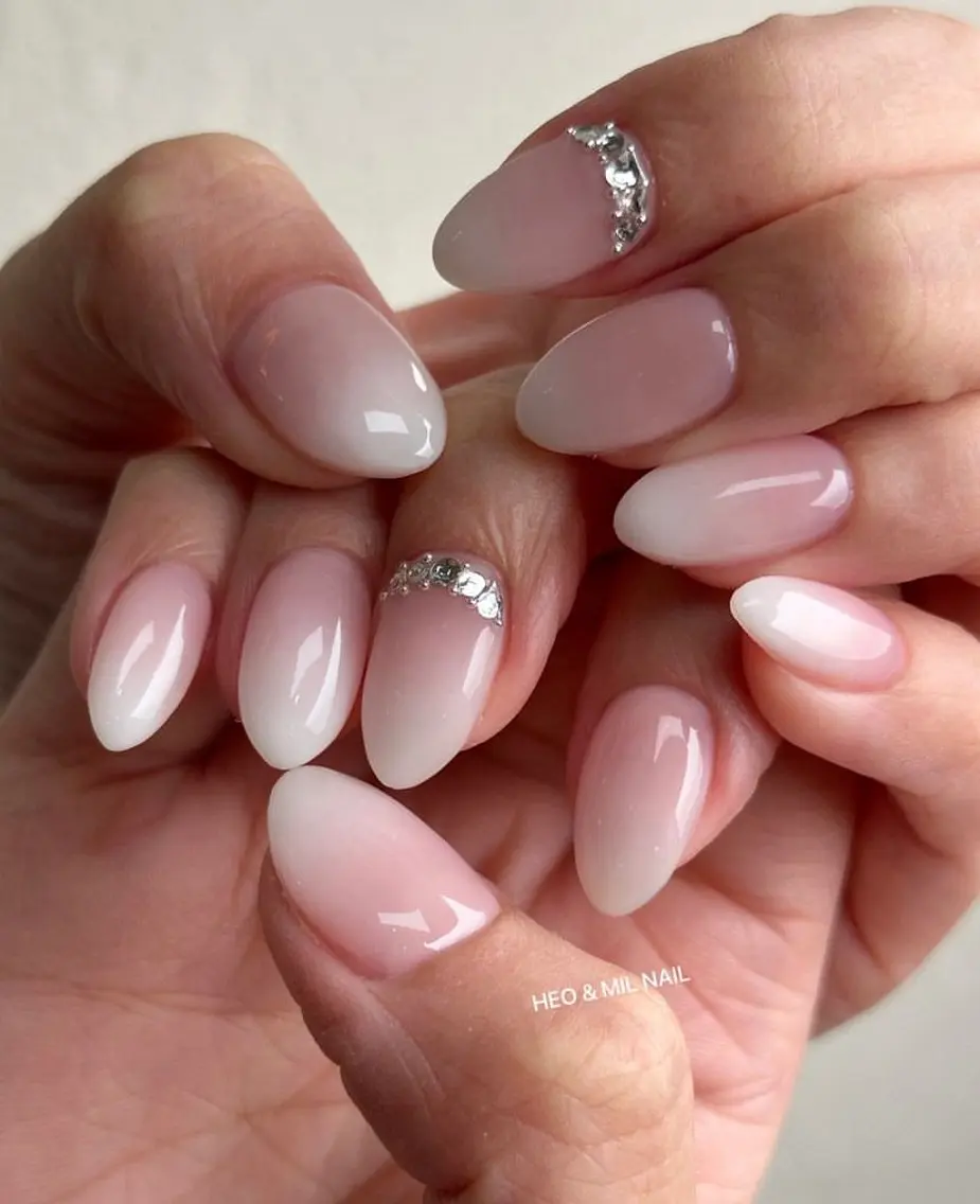 ネイル フレンチネイル ジェルネイル 韓国ネイル マグネットネイル マグネットフレンチ akina nailsのネイルデザイン