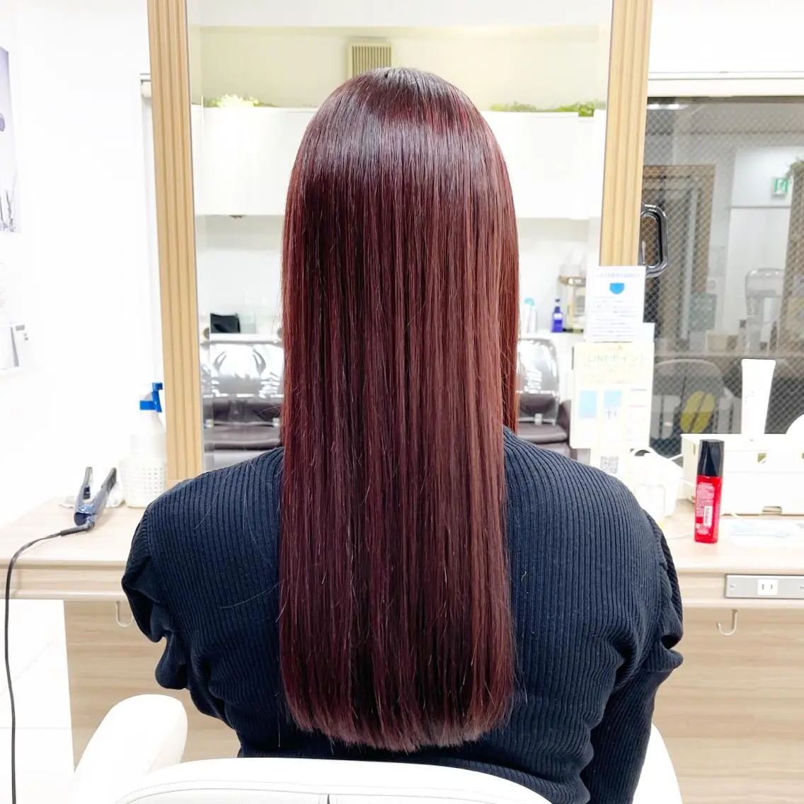 ロング カラー カット ヘアカラー トリートメント 藤原 亜美🤍のヘアスタイル
